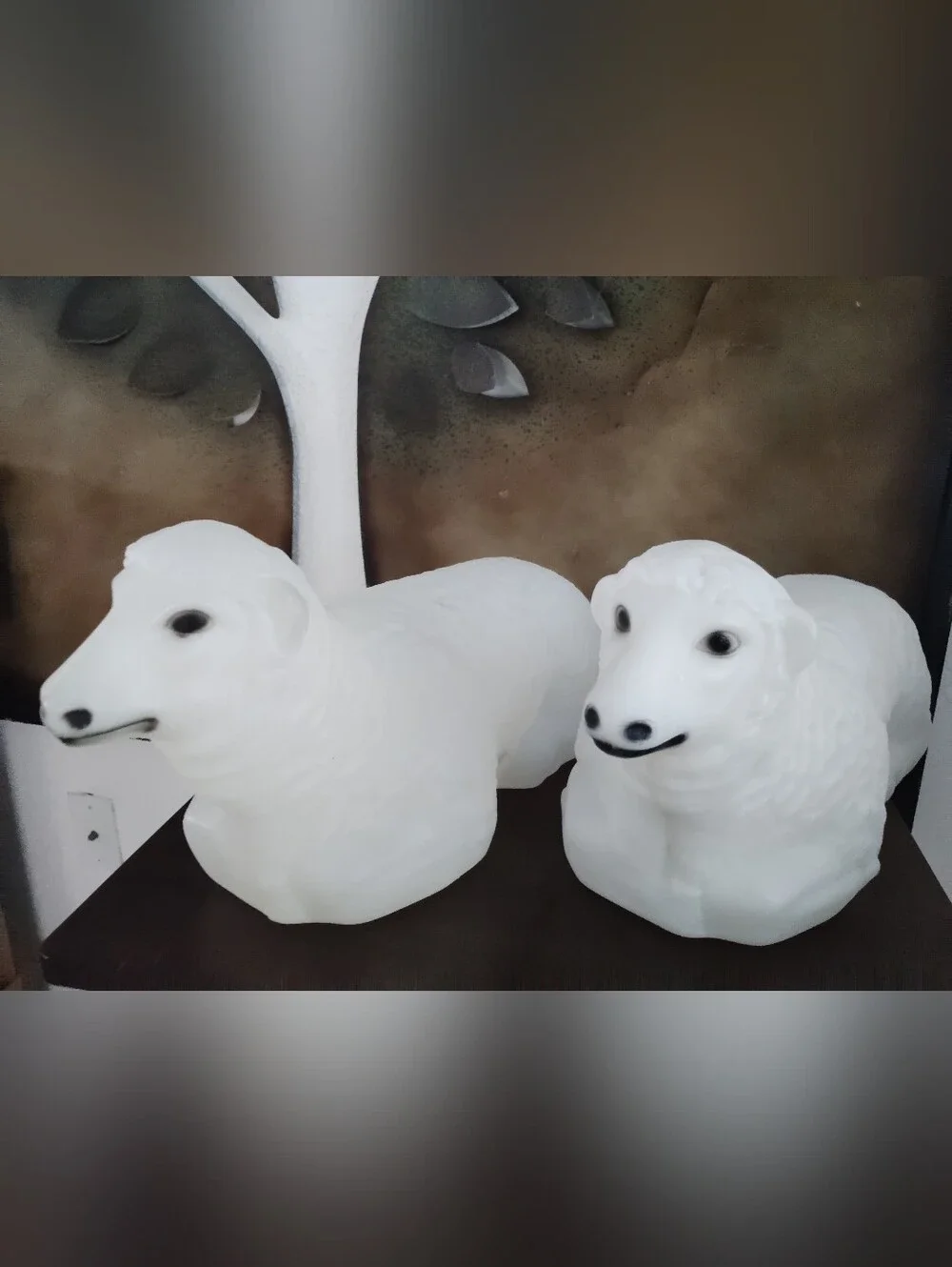 Blow Mold Vintage Christmas Sheep (2)